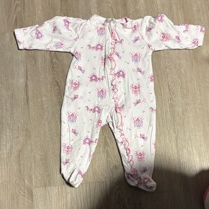 Kissy Kissy Pink Castle Print Kids One Piece